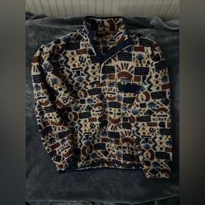 Patagonia Synchilla Protected Peaks Oatmeal Fleece Pullover